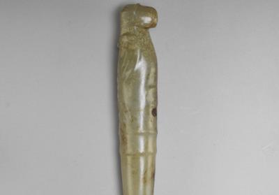 图片[3]-Jade hairpin with bird pattern, Post-Shijiahe culture-China Archive